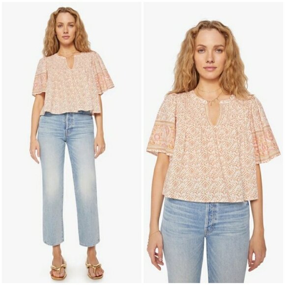 💕XIRENA💕 Micah Top ~ Pink Fete Large L NWT - Picture 1 of 16